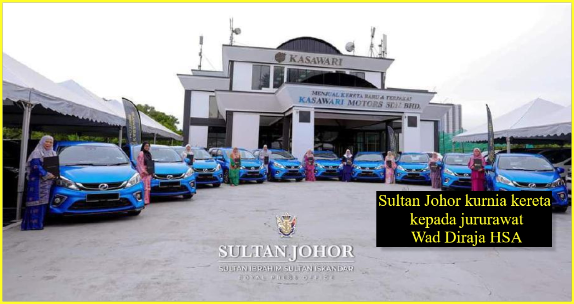 Sultan Johor Kurnia Kereta Kepada Jururawat Wad Diraja Hsa Metro Kini